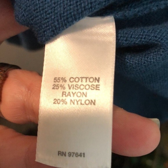 J Jill size small blue/green sweater - Picture 7 of 7